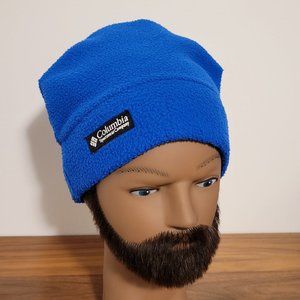 Vintage Columbia Sportswear Blue Youth Fleece Winter Cap S/M Made in USA 80s 90s